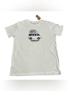 NWT Patagonia Men’s T-shirt  - White - Size L - Vancouver Limited